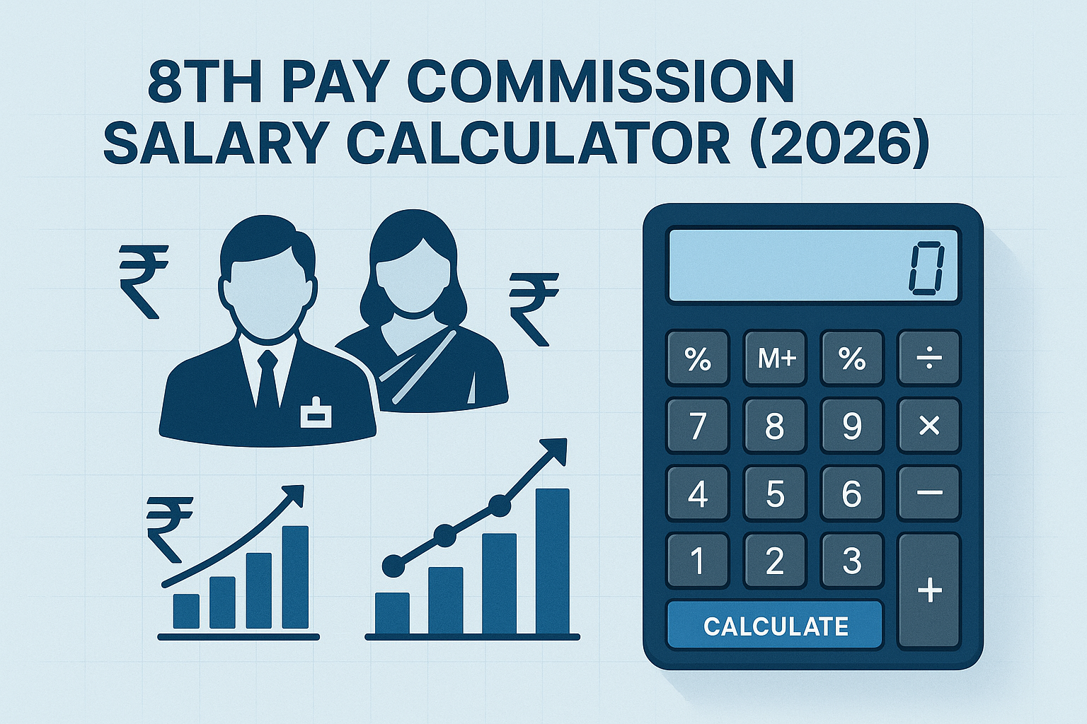 "8th Pay Commission Salary Calculator 2026 for Indian government employees to estimate revised pay scales and salary structures"