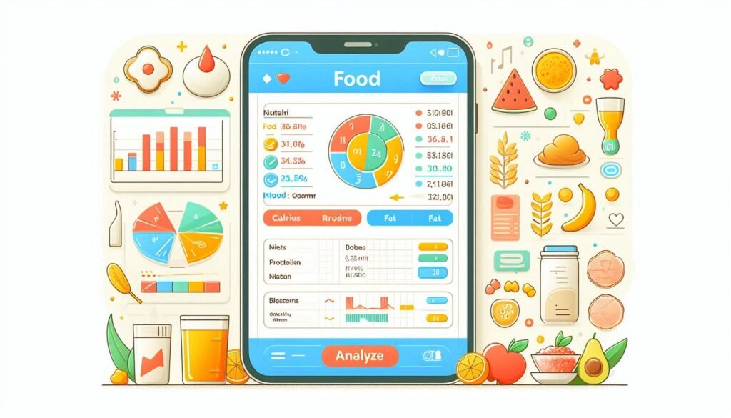 Online Food Nutrition Analyze Tool for checking calories and nutrients of various foods."